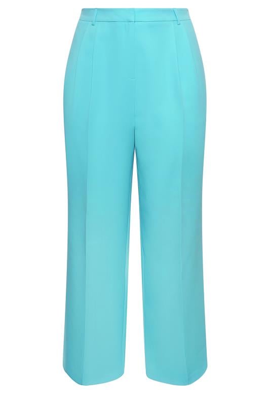 Evans YOURS Curve Bright Blue Wide Leg Trousers