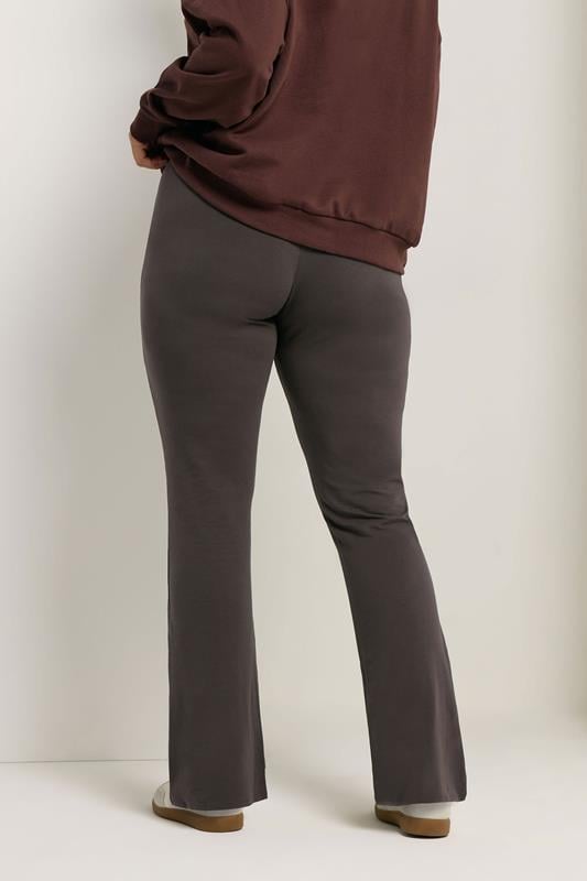 Evans YOURS Curve Brown Flared Leggings