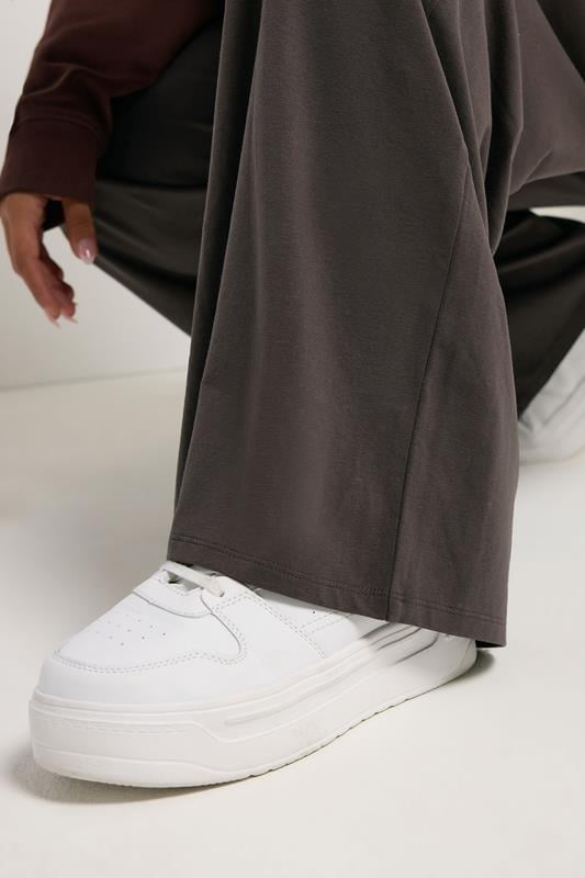 Evans YOURS Curve Brown Wide Leg Leggings