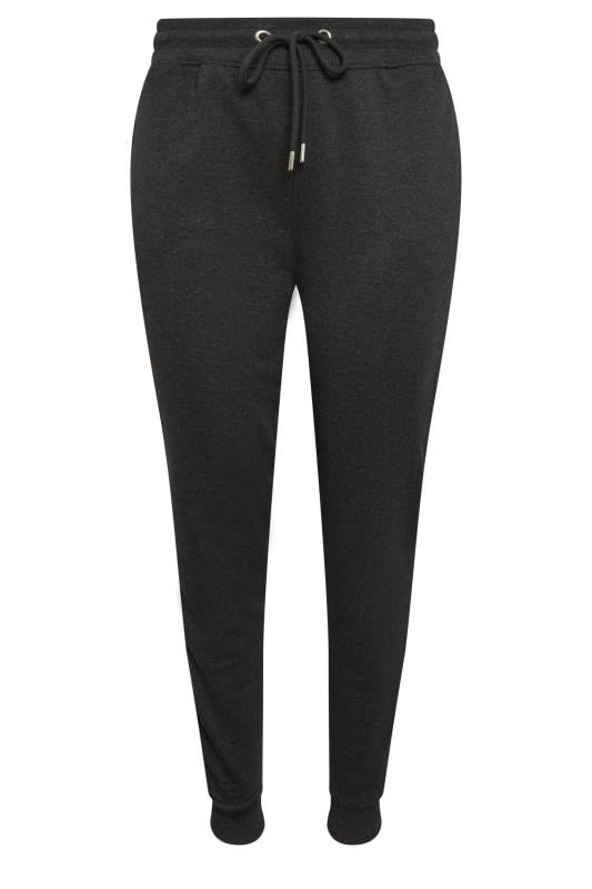 Evans YOURS Curve Charcoal Grey Cuffed Joggers