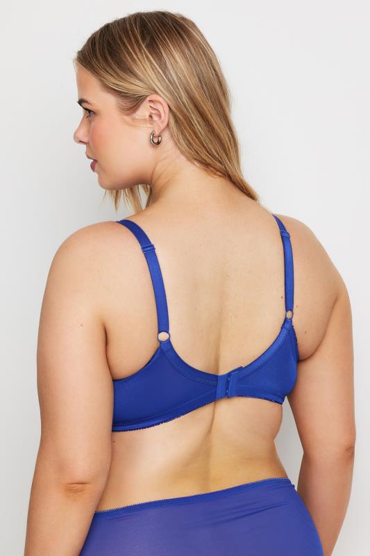 Evans YOURS Curve Cobalt Blue Lace Bra