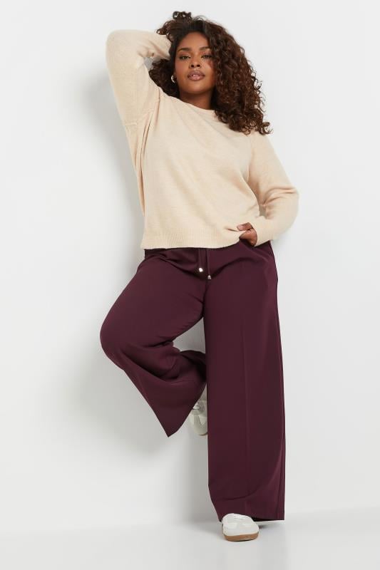 Evans YOURS Curve Cream Soft Touch Knitted Jumper