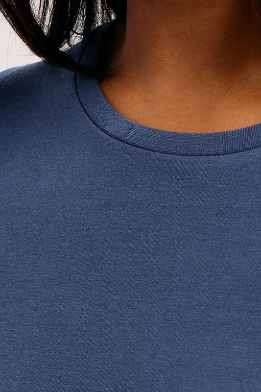 Evans YOURS Curve Dark Blue Core T-Shirt