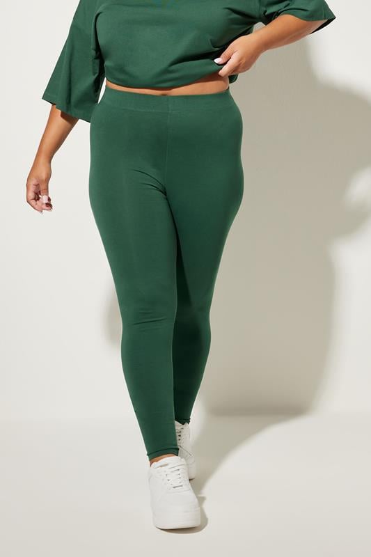 evans YOURS Curve Dark Green Leggings