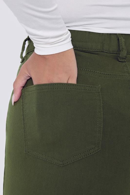 Evans YOURS Curve Green GRACE Jeggings