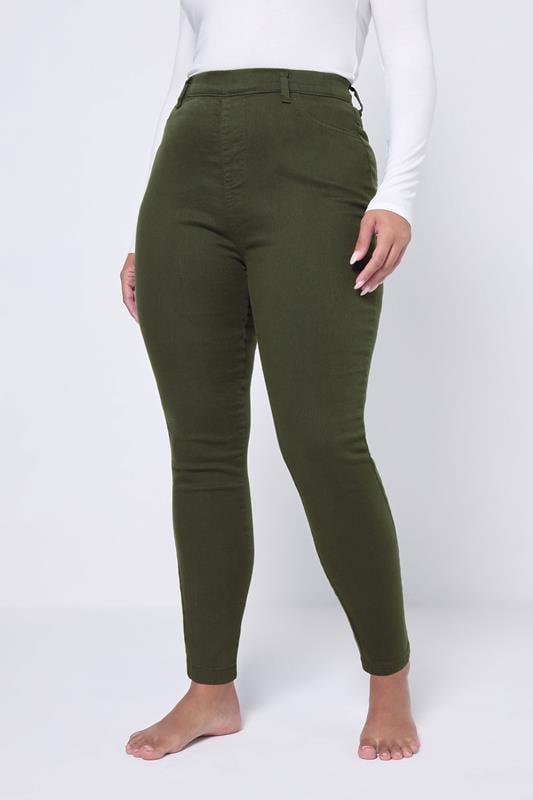 evans YOURS Curve Green GRACE Jeggings