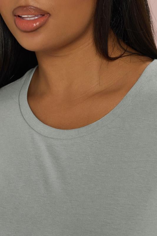 Evans YOURS Curve Grey Core T-Shirt
