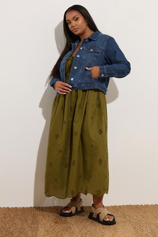 Evans YOURS Curve Indigo Blue Denim Jacket