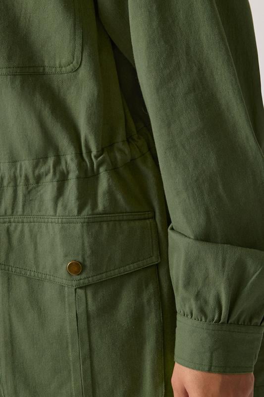 Evans YOURS Curve Khaki Green Carpenter Jacket