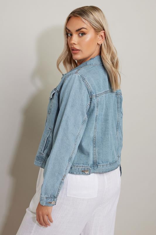Evans YOURS Curve Light Blue Denim Jacket