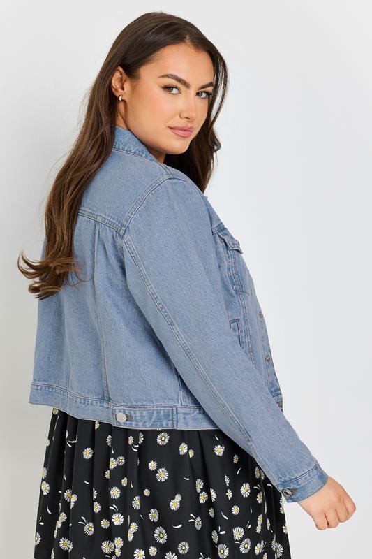 Evans YOURS Curve Light Blue Wash Denim Jacket