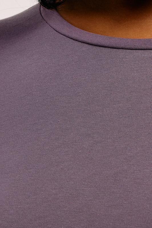 Evans YOURS Curve Mauve Purple Core T-Shirt