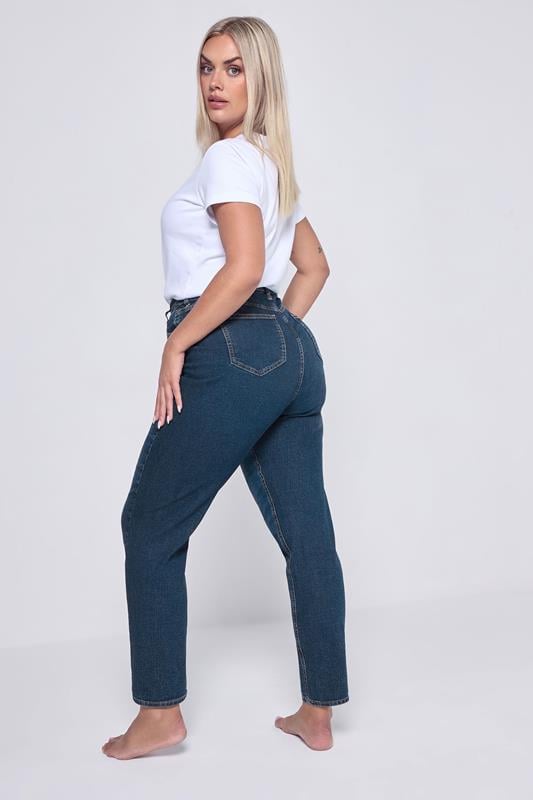 Evans YOURS Curve Mid Blue Mom Jeans