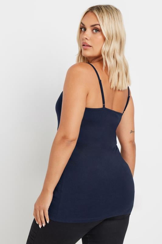 Evans YOURS Curve Navy Blue Cami Top