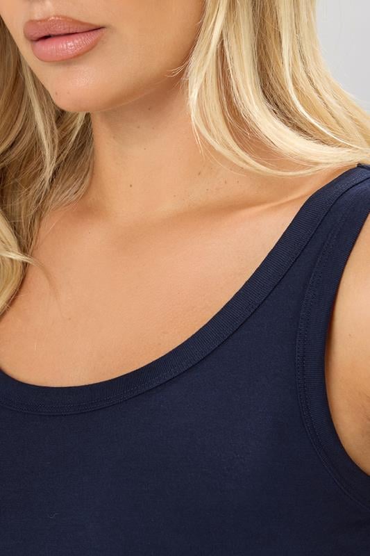Evans YOURS Curve Navy Blue Vest Top