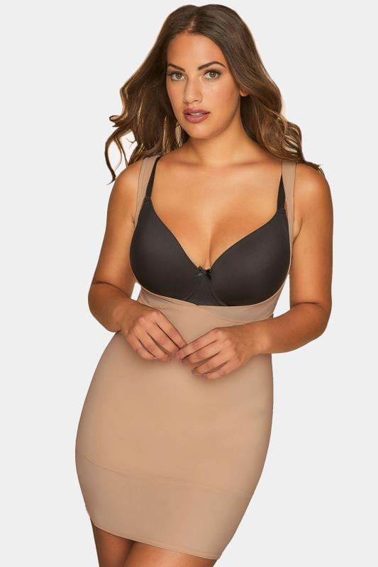 evans YOURS Curve Nude Control Underbra Slip Dress