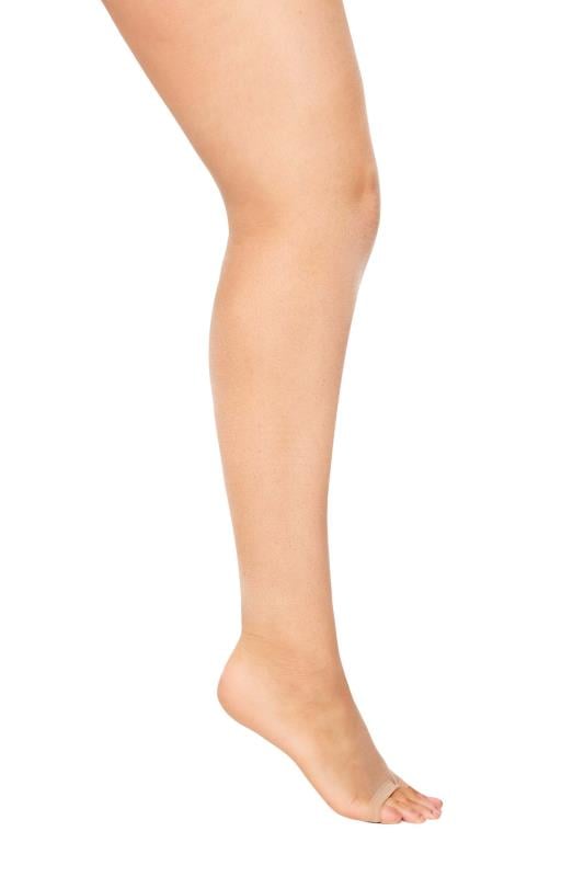 Evans Yours Curve Nude Sandal Toe Tights