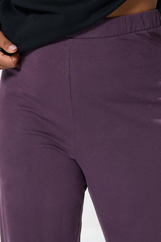 Evans YOURS Curve Purple Wide Leg Leggings