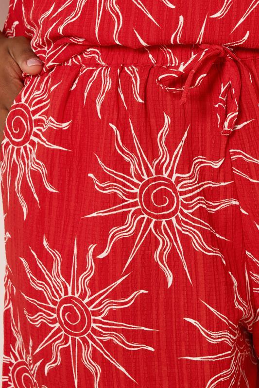 Evans YOURS Curve Red Sun Print Cami Top