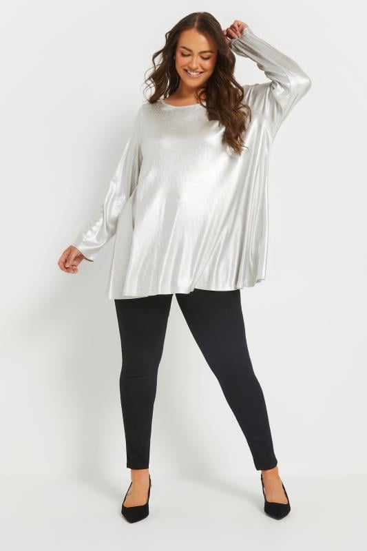 Evans YOURS Curve Silver Foil Swing Top