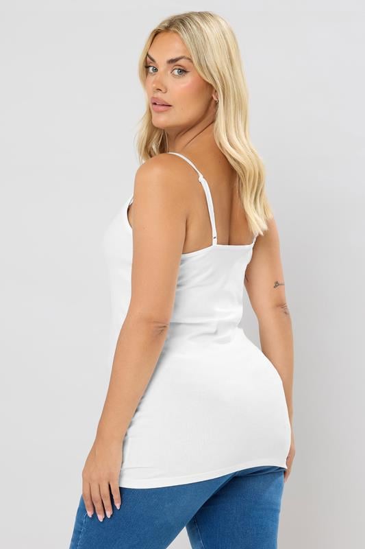 Evans YOURS Curve White Cami Top