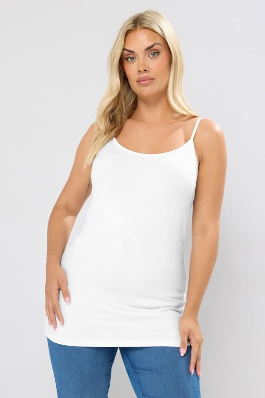 evans YOURS Curve White Cami Top