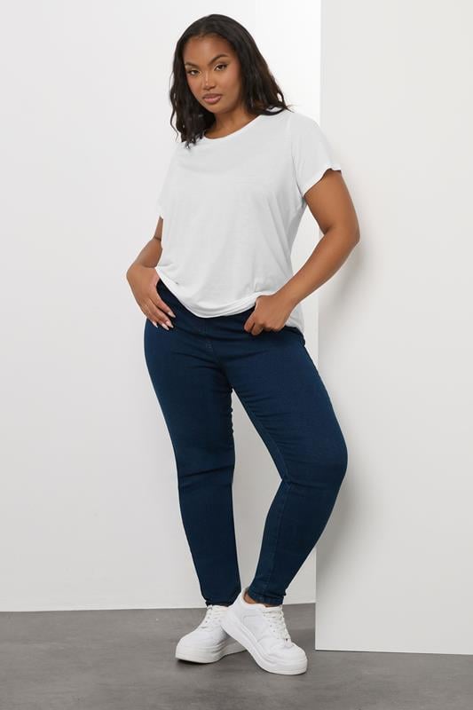 Evans YOURS Curve White Essential T-Shirt