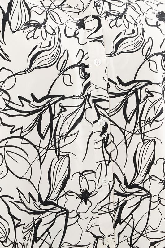 Evans YOURS Curve White Floral Print Blouse