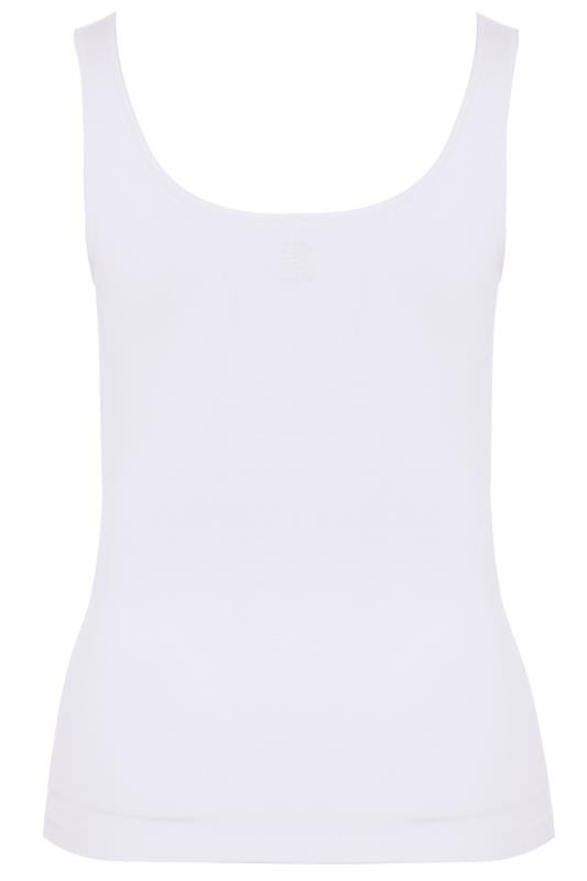 Evans YOURS Curve White Seamless Control Vest Top