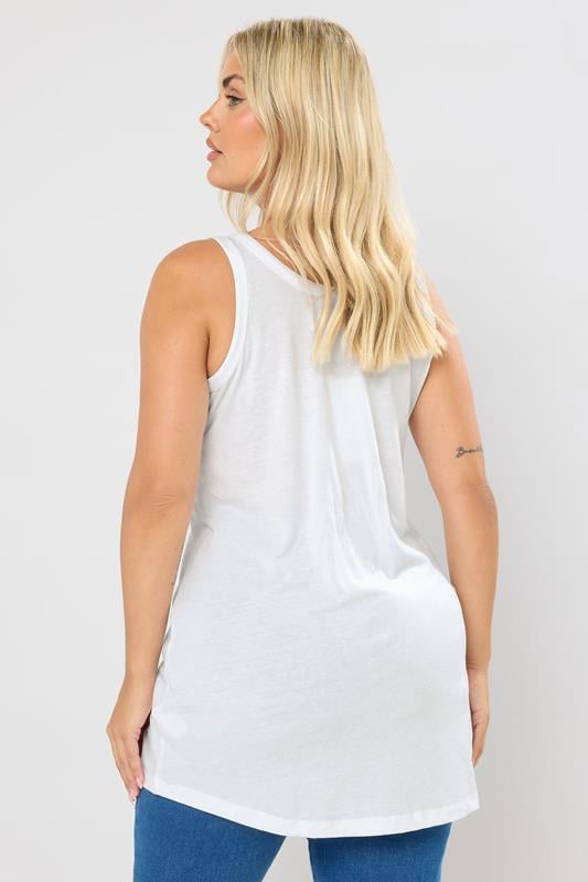 Evans YOURS Curve White Vest Top