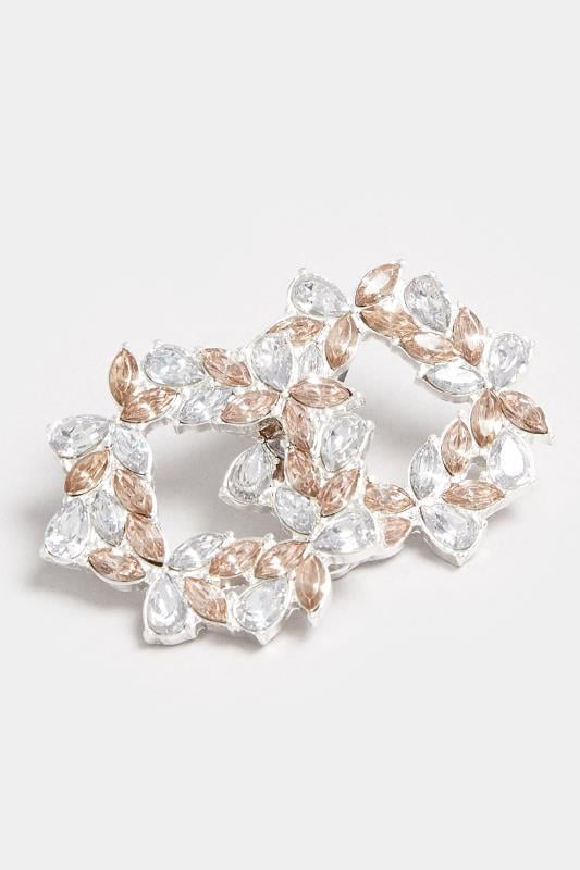 Evans Yours Diamante Circular Earrings