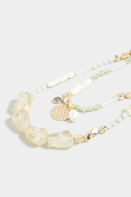 Evans Yours Gold Double Layer Charm Necklace