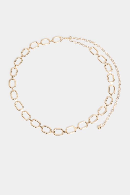 Evans Yours Gold Metal Chain Belt