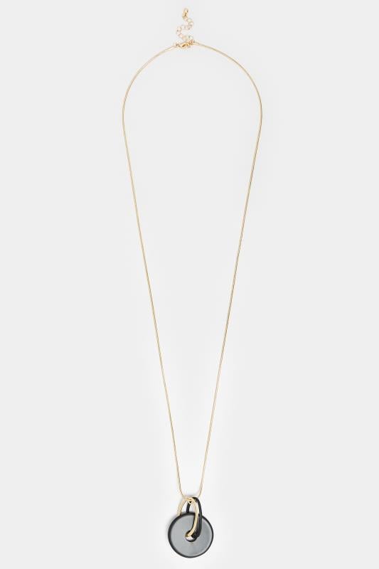 Evans Yours Gold Mixed Disc Long Necklace