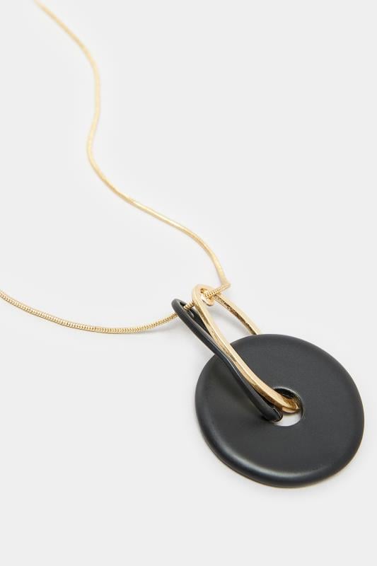 Evans Yours Gold Mixed Disc Long Necklace