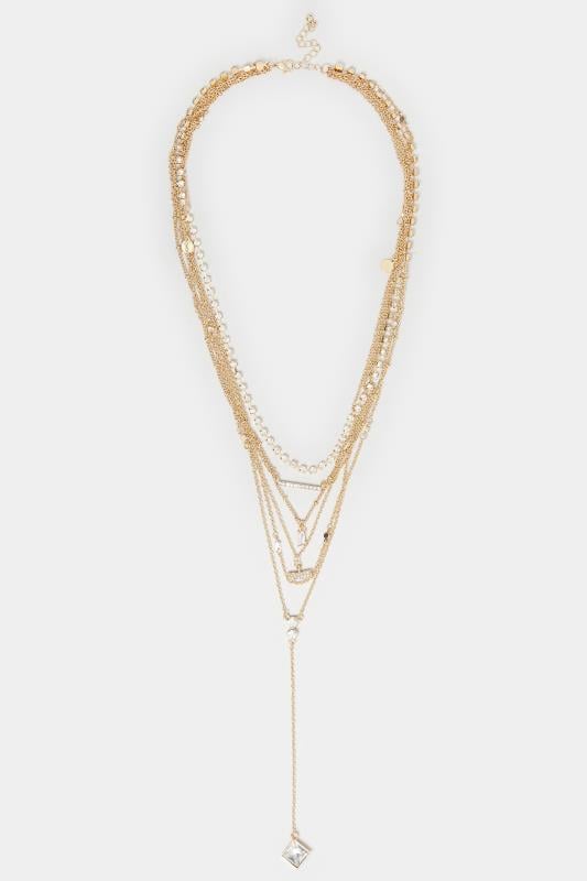 Evans Yours Gold Multi Layered Necklace Set