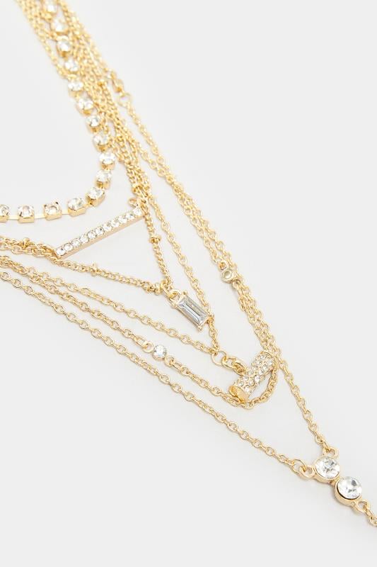 Evans Yours Gold Multi Layered Necklace Set