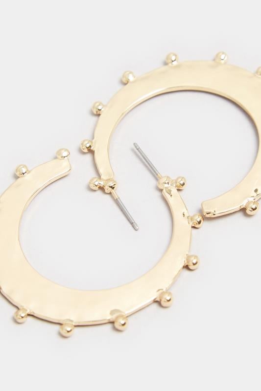 Evans Yours Gold Polished Hoop Earrings