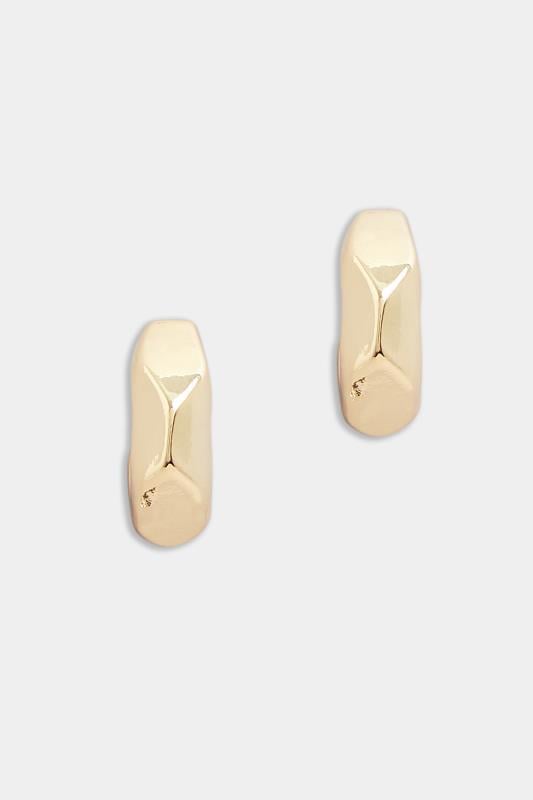 Evans Yours Gold Small Geometric Hoop Earrings