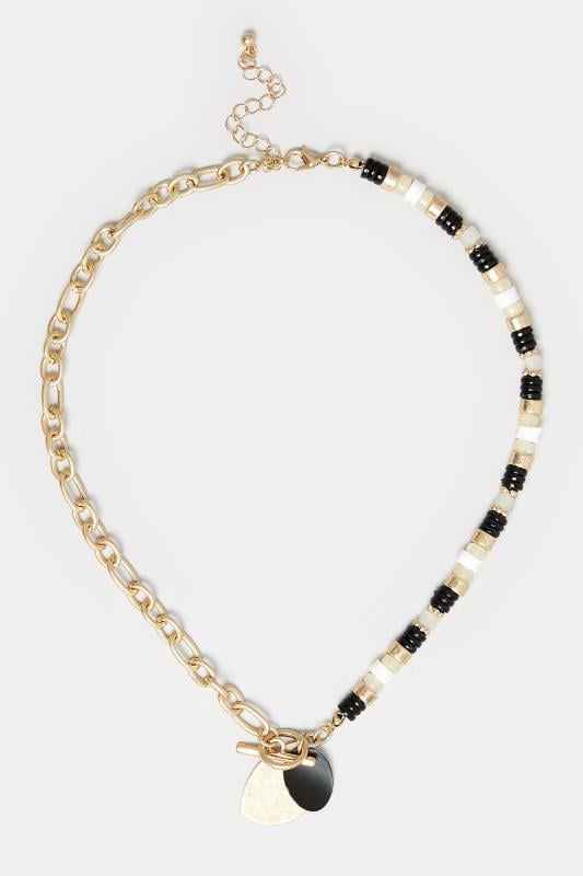 Evans Yours Gold Stone Mix Necklace