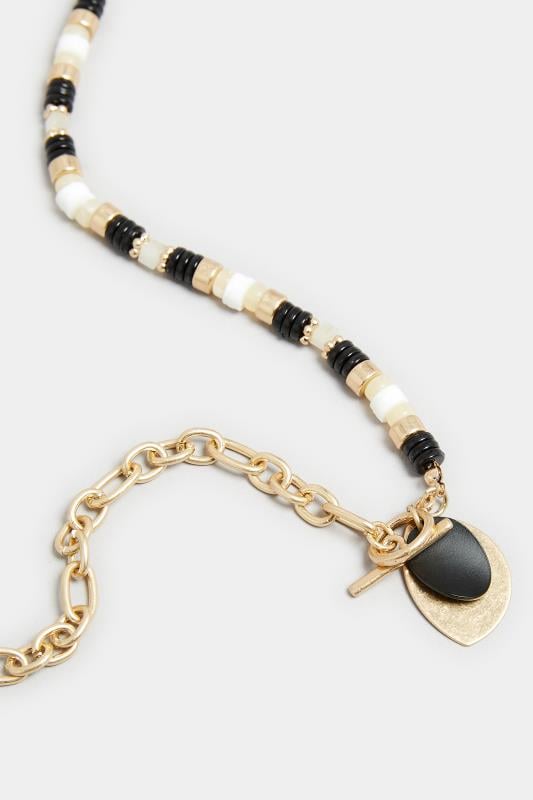 Evans Yours Gold Stone Mix Necklace