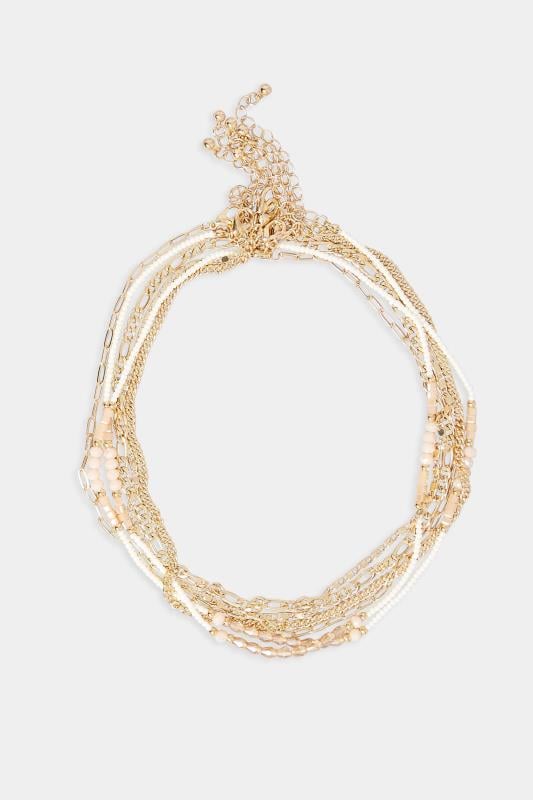 Evans Yours Gold Tone 6 PACK Choker Necklace Set