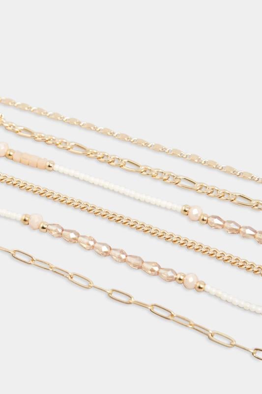 Evans Yours Gold Tone 6 PACK Choker Necklace Set