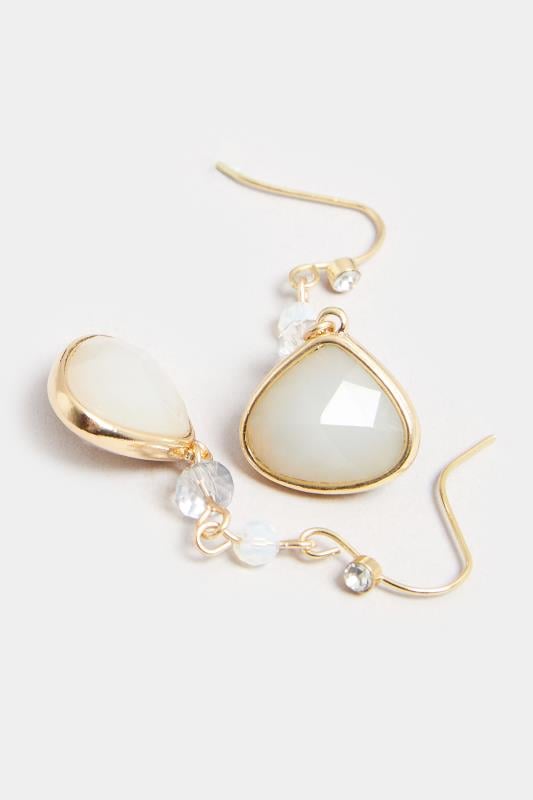 Evans Yours Gold Tone Gem Drop Earrings