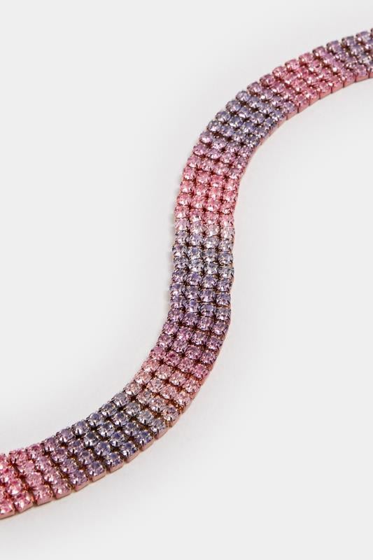 Evans Yours Gold Tone Ombre Diamante Bracelet