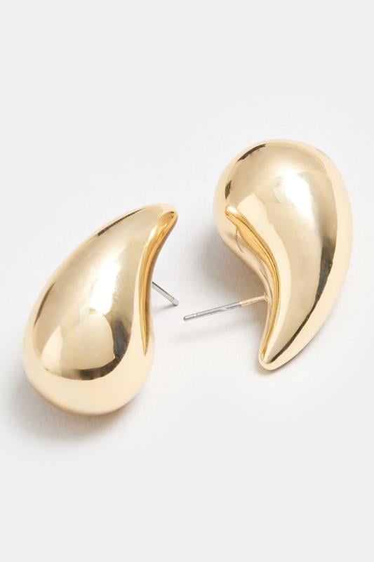 Evans Yours Gold Tone Teardrop Earrings
