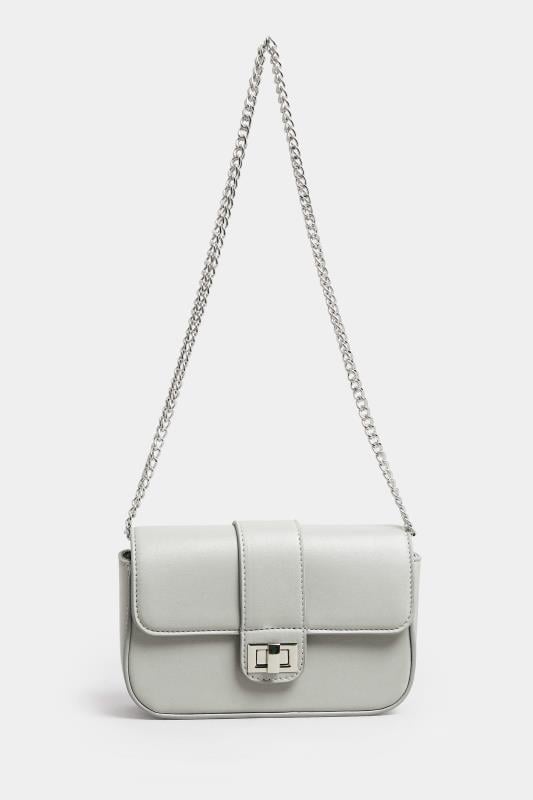 Evans Yours Grey Chain Shoulder Bag