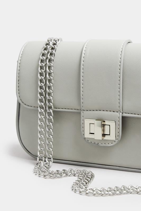 Evans Yours Grey Chain Shoulder Bag