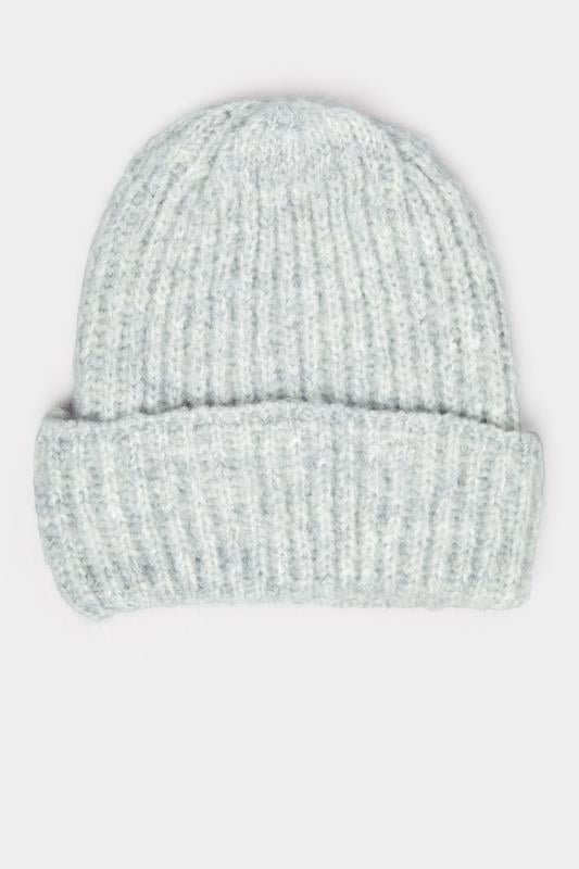 Evans Yours Grey Chunky Knit Beanie