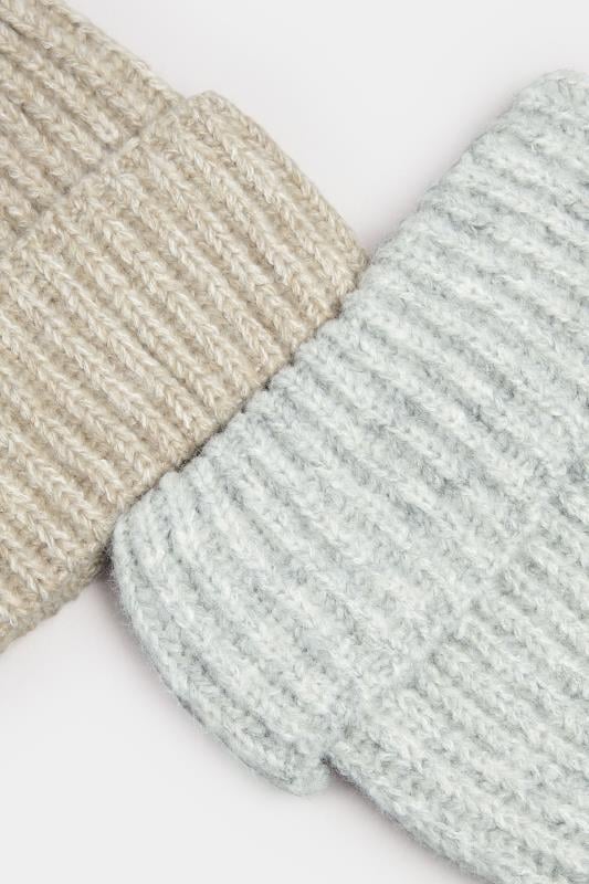 Evans Yours Grey Chunky Knit Beanie